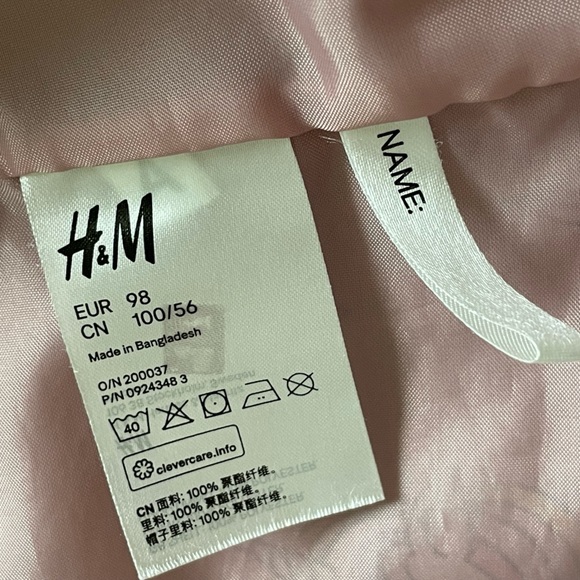 H&M Kids Hooded Unicorn Print Windbreaker - Picture 9 of 9